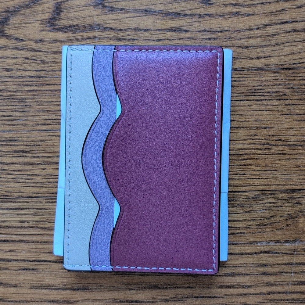 NWT Coach Petal Card Case Women's Leather Wallet - Picture 7 of 10